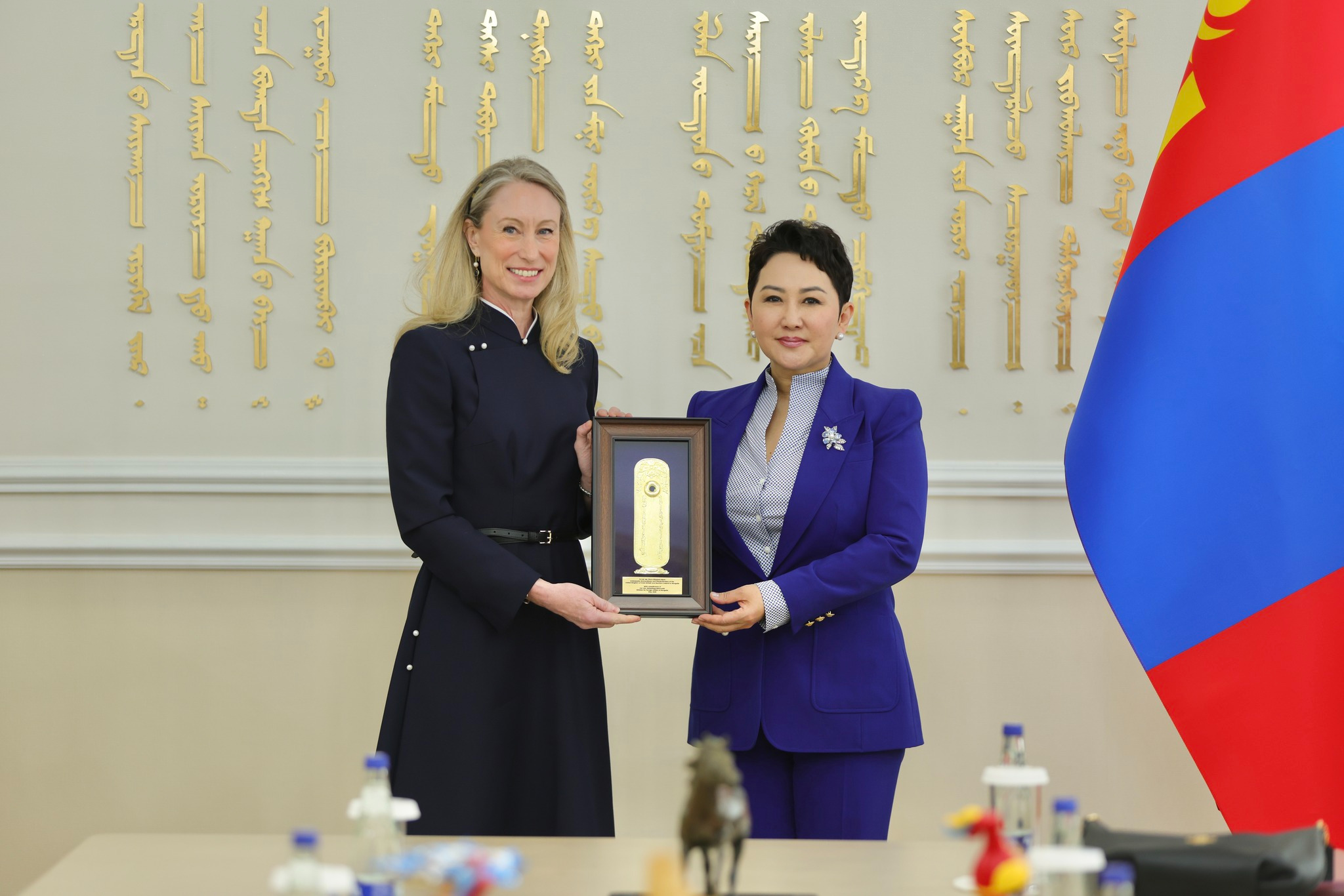 ‘Golden Gerege’ awarded to UK Ambassador Fiona Blythe